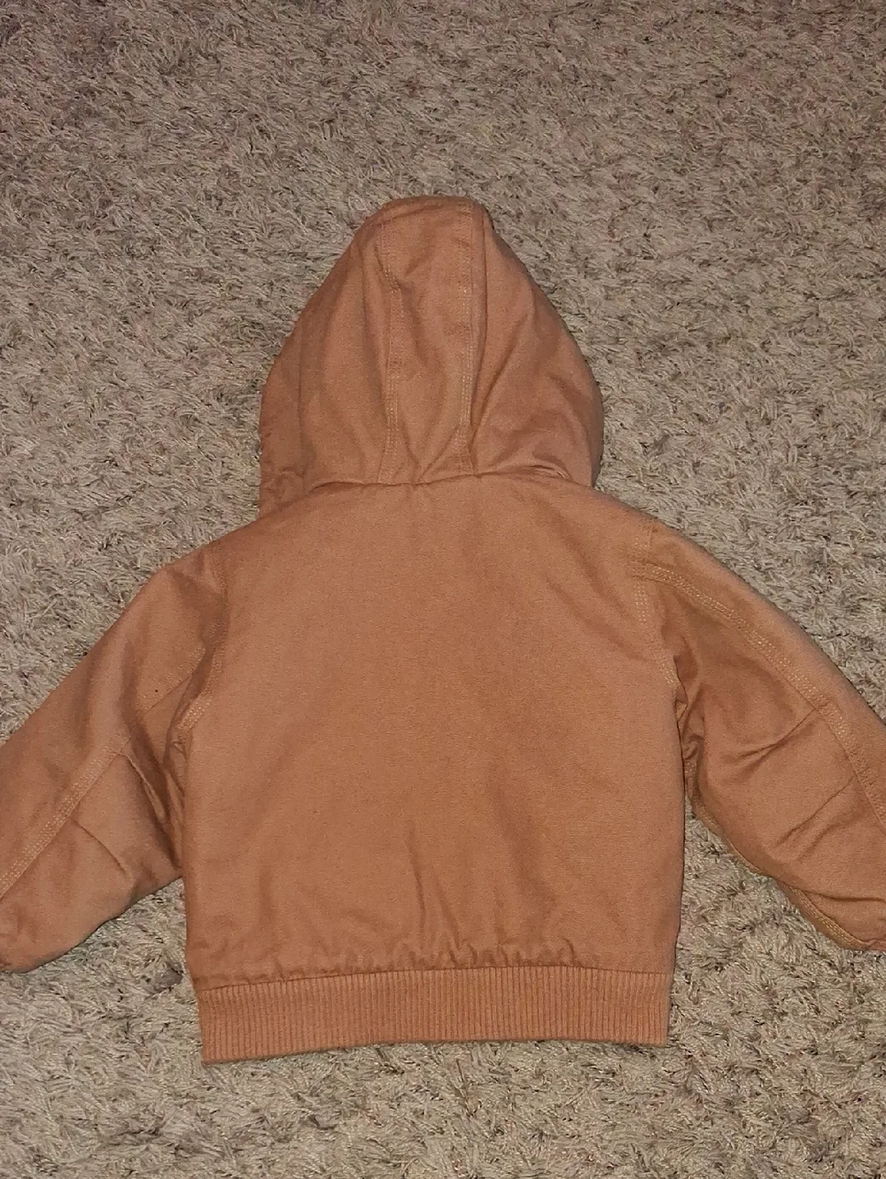 Carhartt Kids Hooded Zip Jacket in Carhartt Brown Winter Coat Warm Size 2T Boys